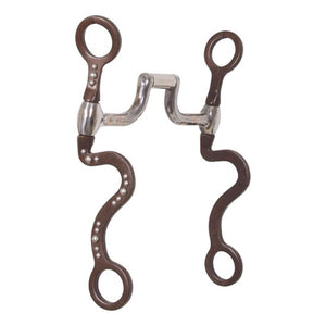 Schneiders® Pro Correction Horse Bit with Silver Dots Square Mouth