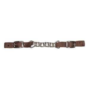 Schneiders® Nylon Western Curb Strap with Single Link Chain