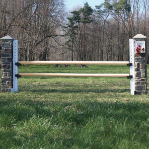 Easy-Up® Rough Cut Octagon Wooden Rail 10' x 4