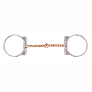 Schneiders® Copper Twisted Wire D Ring Snaffle Bit