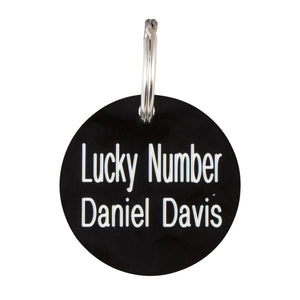 Personalized Plastic Round ID Tag