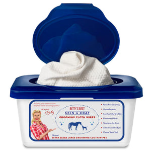 Betty's Best Striphair Skin & Coat XXL Cloth Wipes - Tub