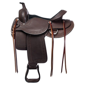 Schneiders® Oiled Leather Western Trail Saddle