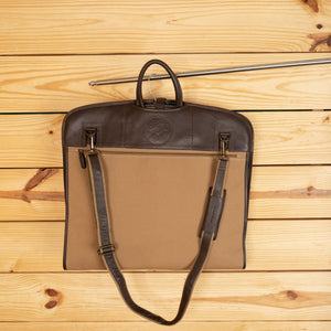 K3DE Heritage Canvas and Leather Garment Bag