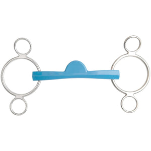 Metalab® Flexi 3-Ring Semi-Soft Ported Mullen Continental Gag Bit