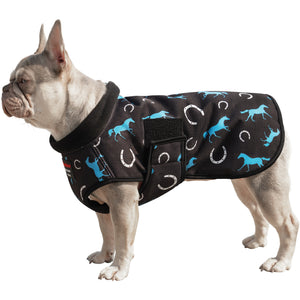 Schneiders® Limited Edition Horses and Horseshoes Insulated Waterproof Dog Coat