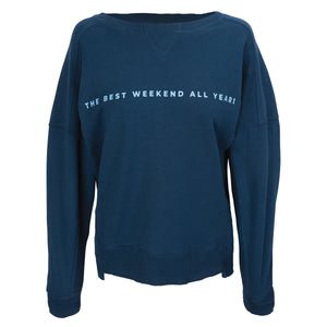 K3DE Ladies Oversize Boxy Crewneck Sweatshirt