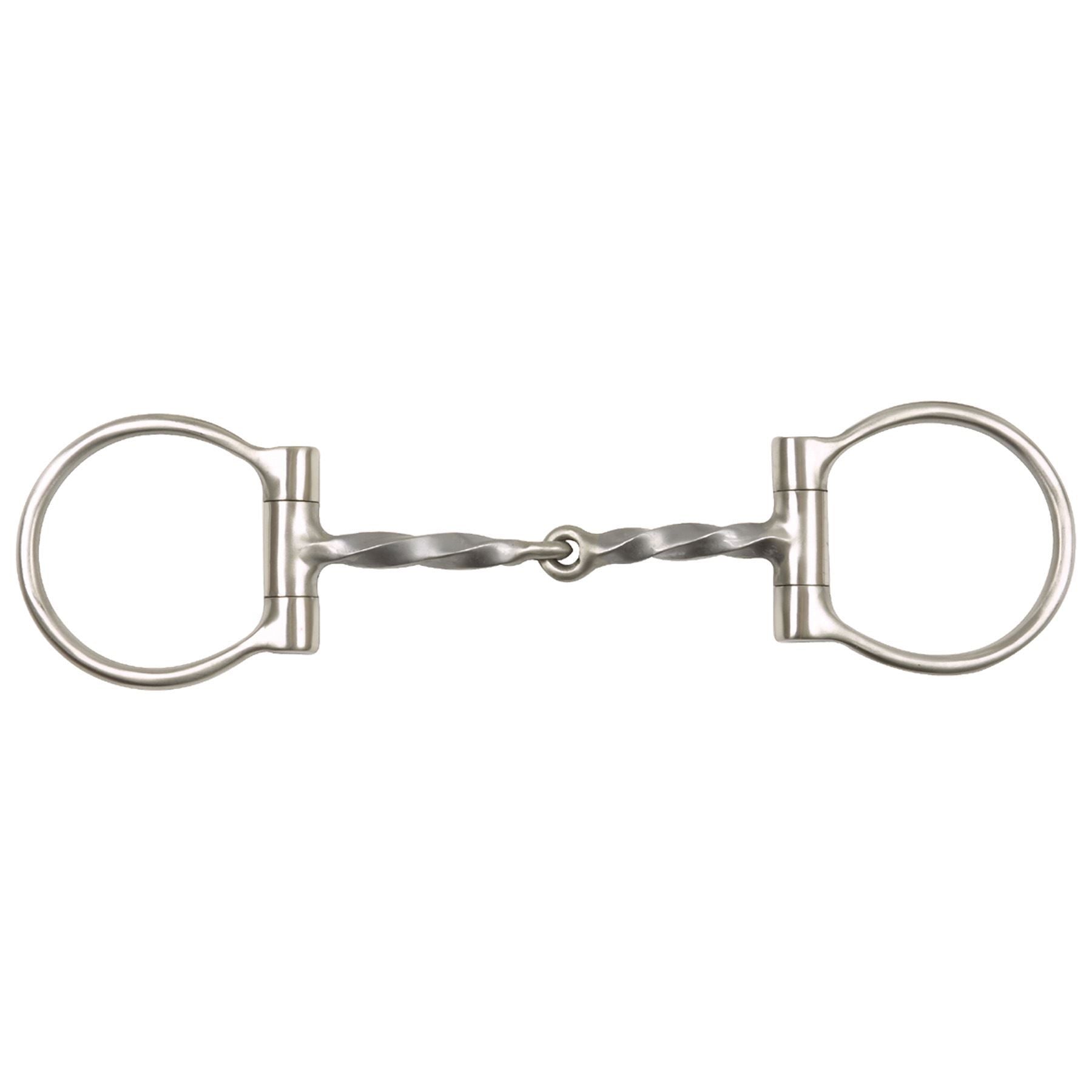 Schneiders® Brushed D Ring Square Twisted Snaffle bit