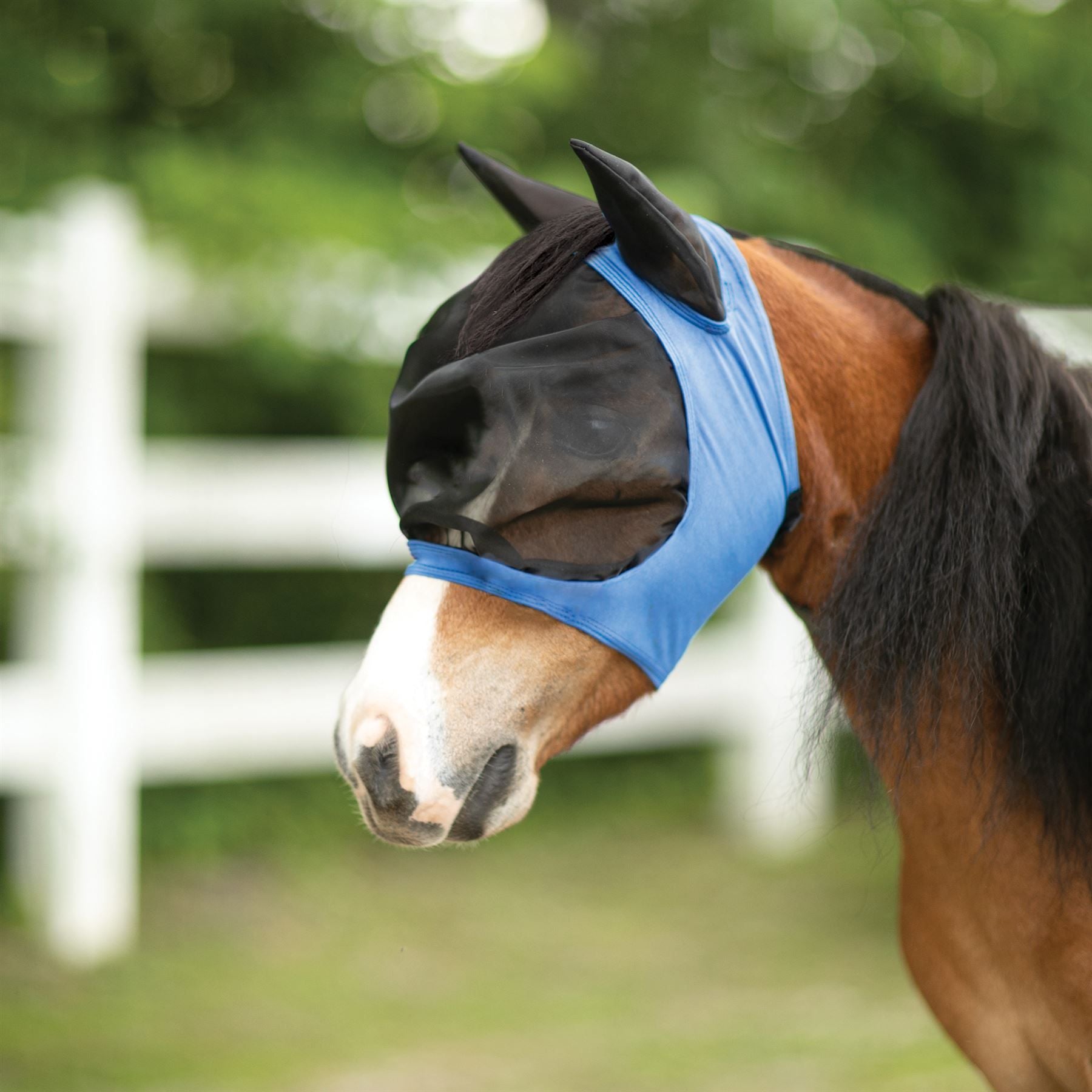 Schneiders® UltraFlex® Comfort Plus Bug Eye Zipper Mini Fly Mask with Forelock Saver