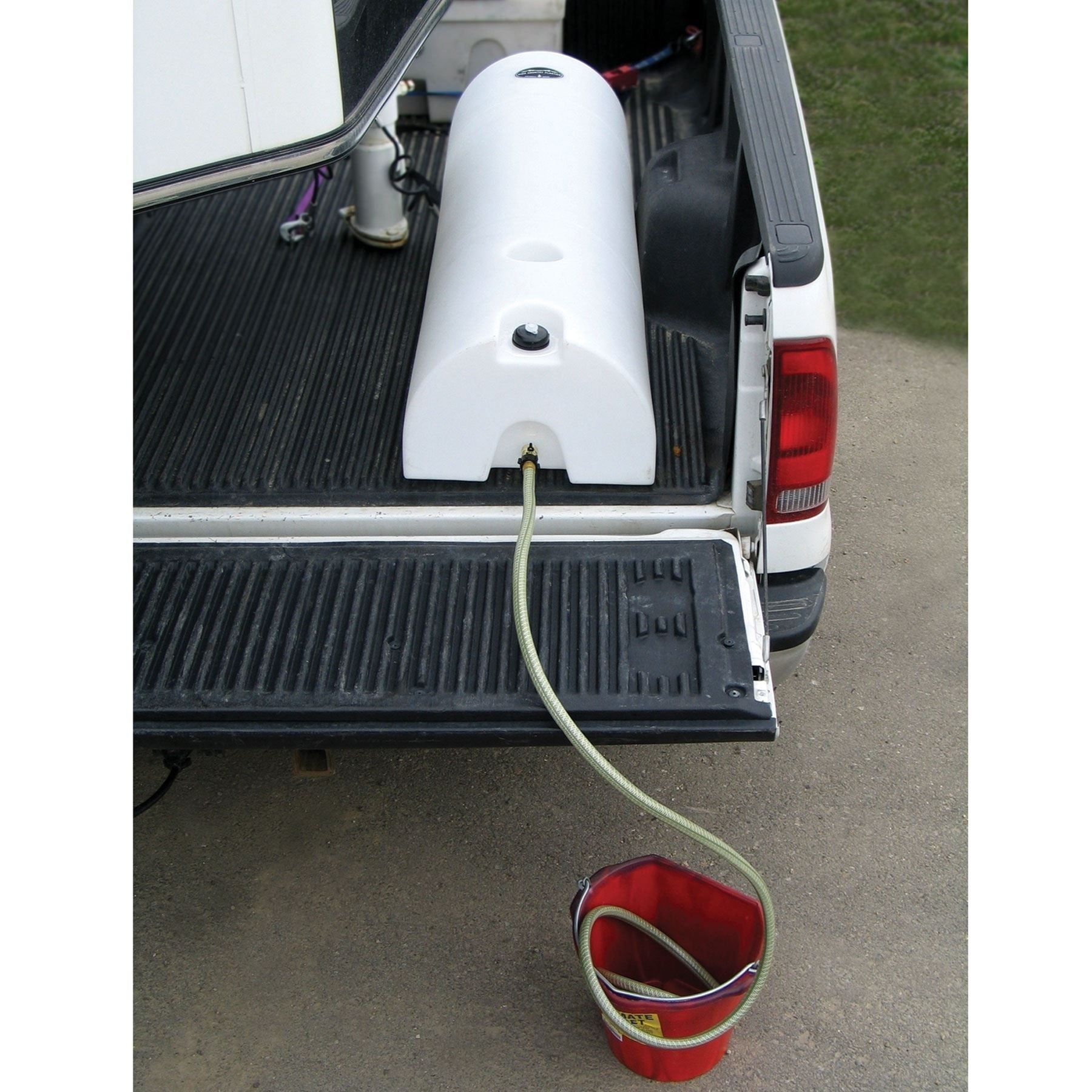 High Country Plastics 48 Gallon Half Moon Lay Down Water Caddy
