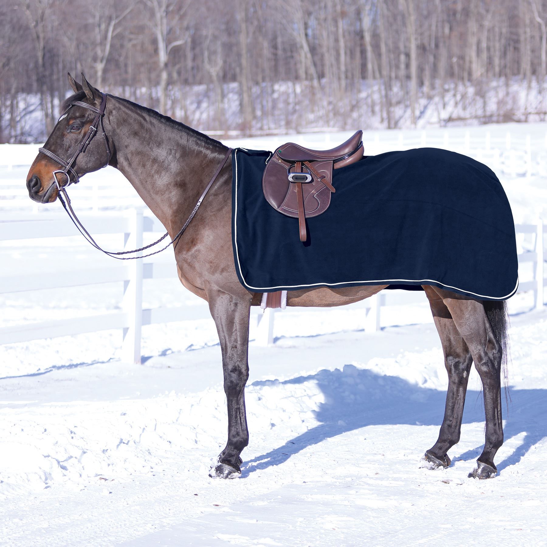 Dura-Tech® Polar Fleece Quarter Horse Sheet with Tan Braid