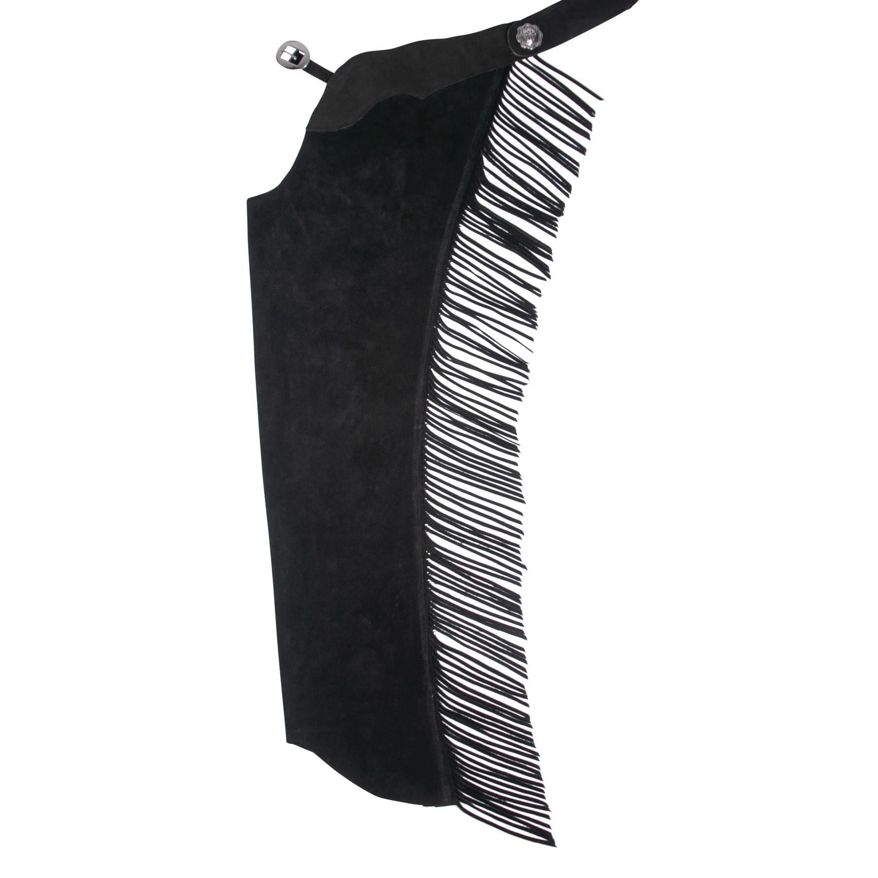 Schneiders Youth Suede Western Chaps with Fringe