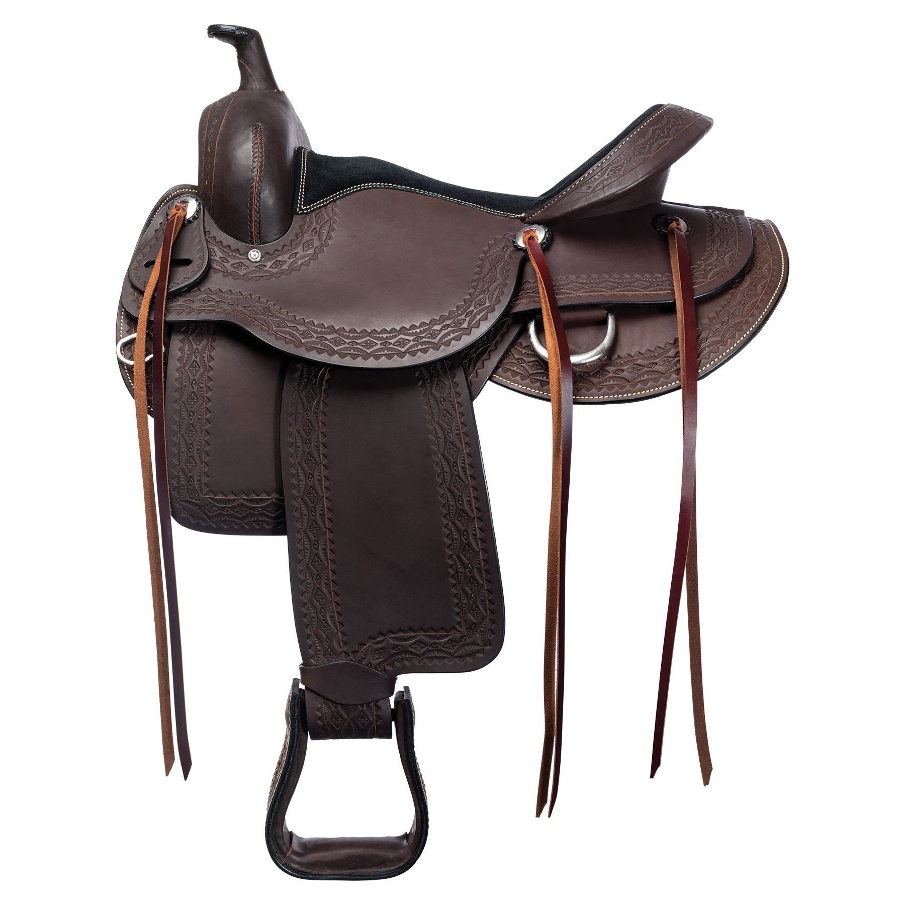 Schneiders® Oiled Leather Western Trail Saddle
