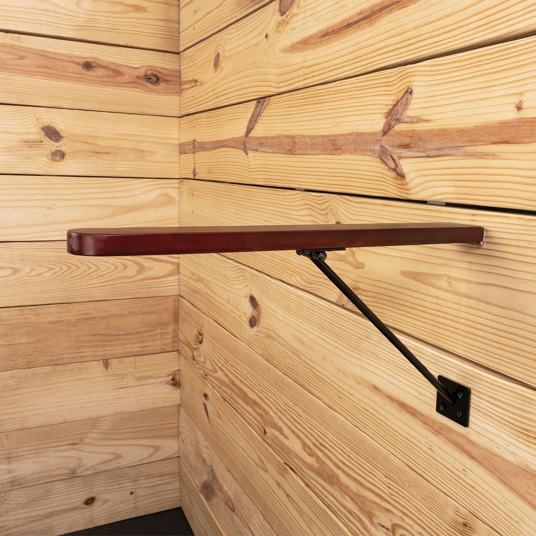 Easy-Up Collapsible Wooden Wall Mounted Saddle Rack