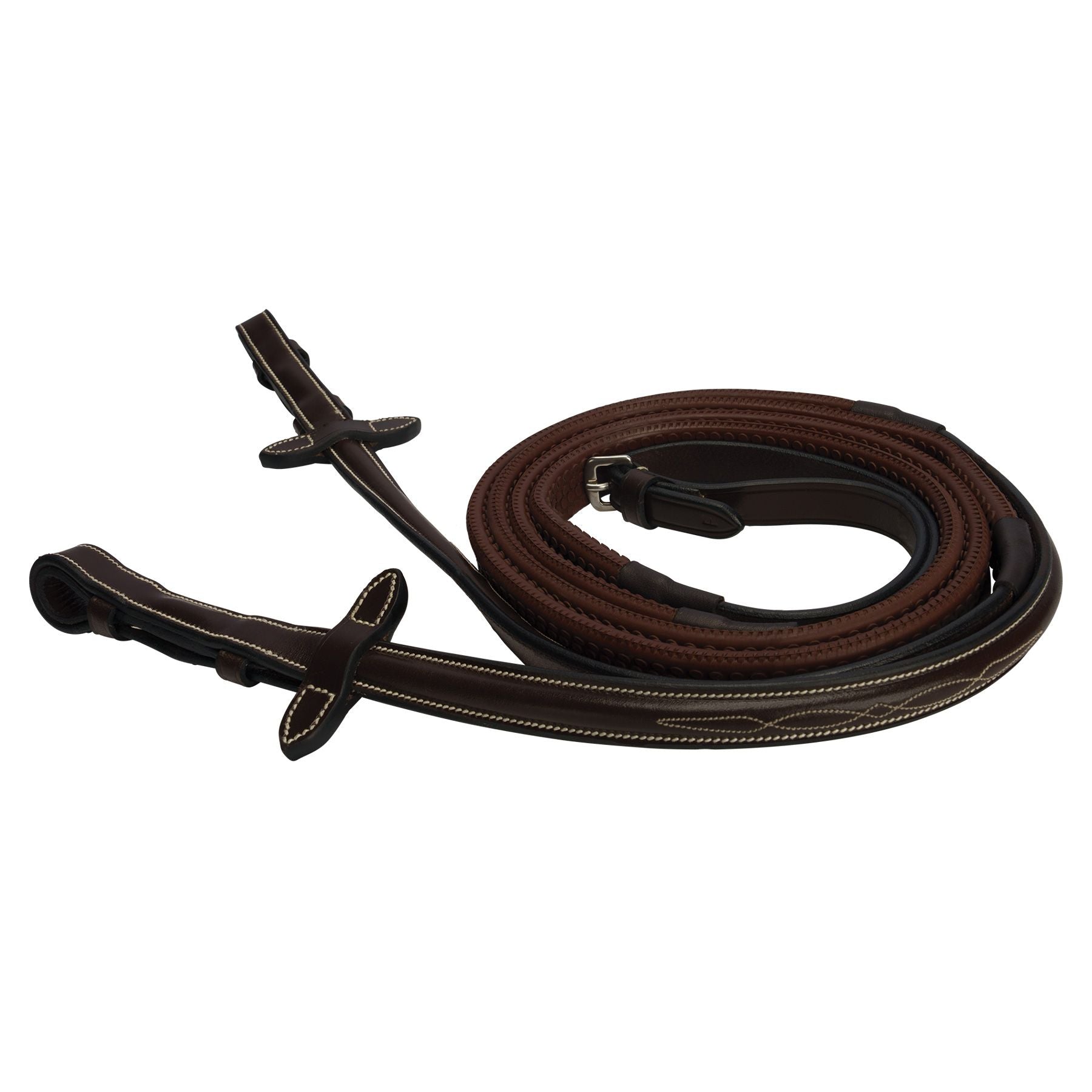 Schneiders® Rubber Reins with Raised Fancy Stitching