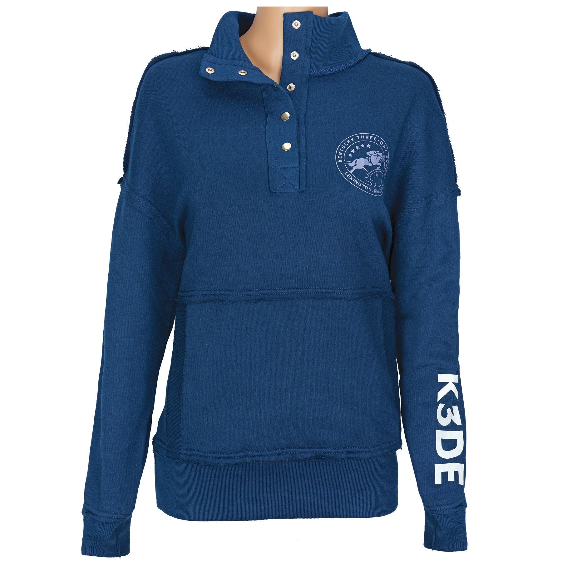 K3DE Ladies 1/4 Snap Button Pullover