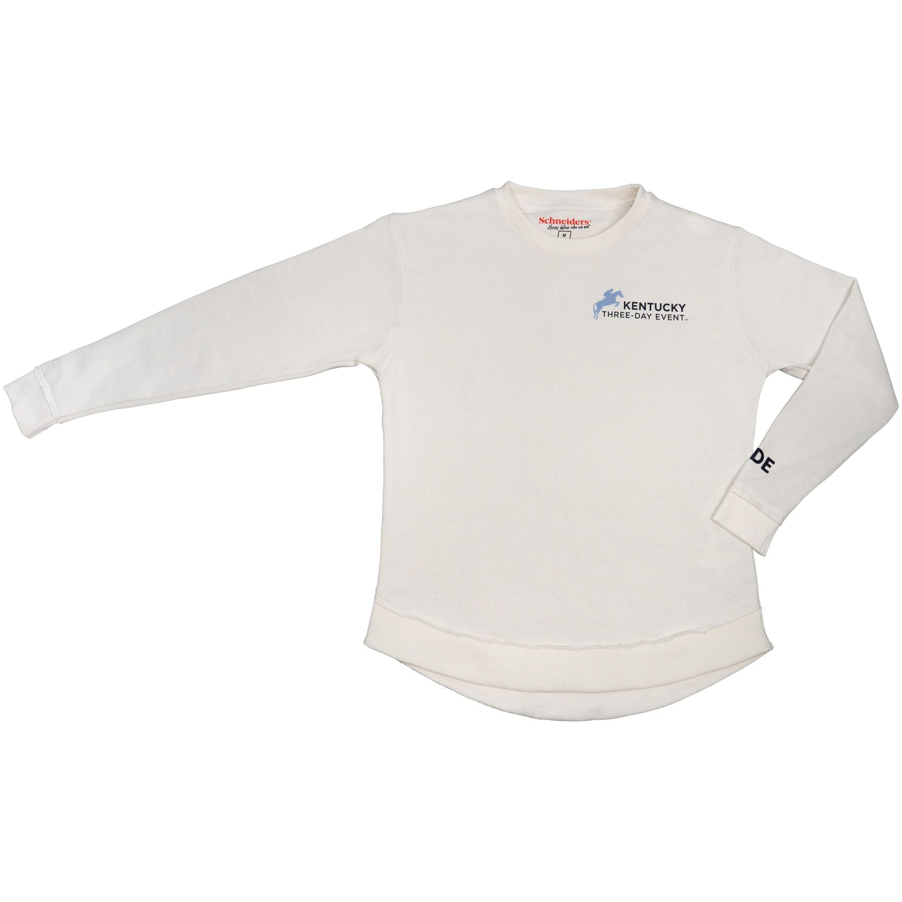 K3DE Eventing Horse Ladies Long Sleeve Tunic Sweatshirt