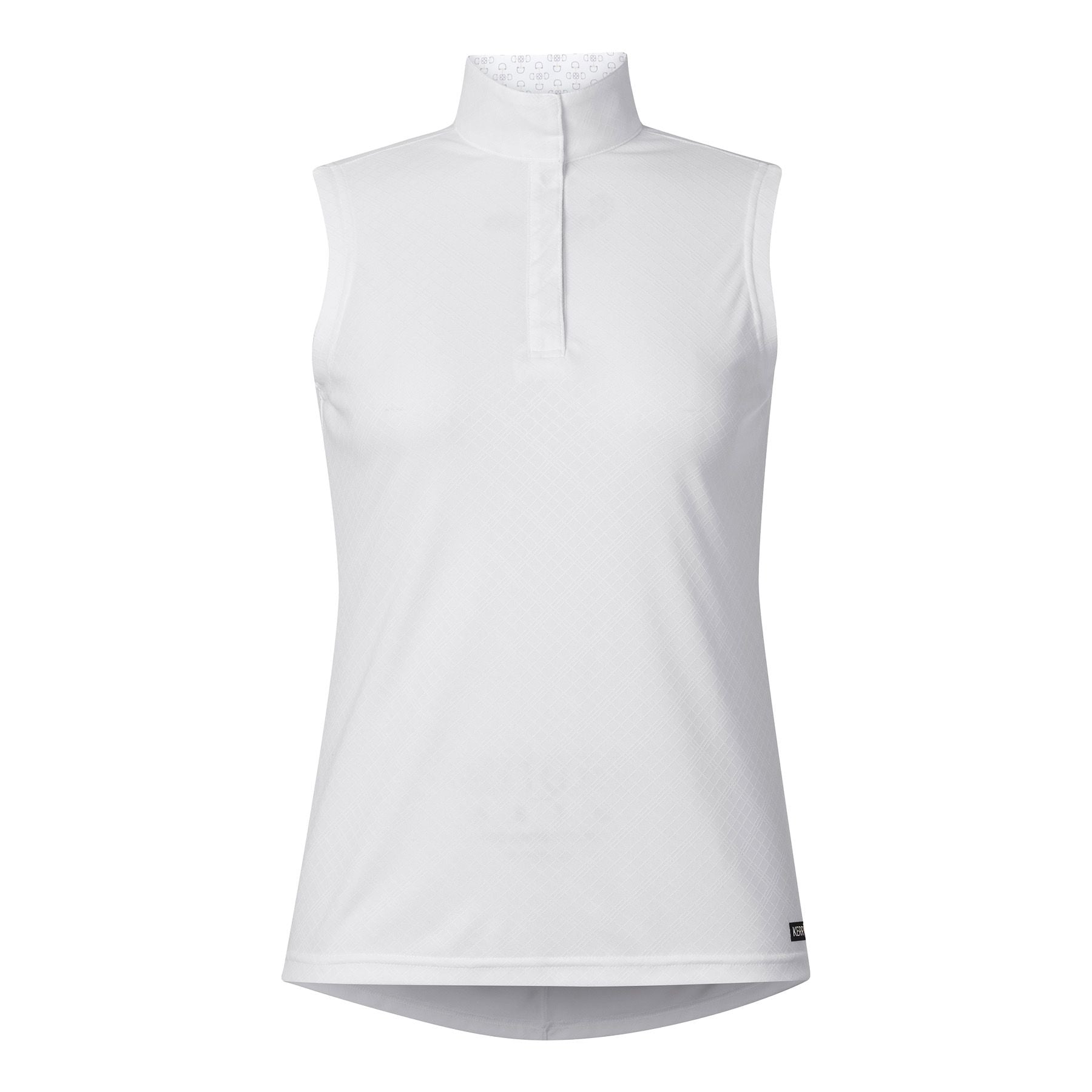 Kerrits Ladies Encore Sleeveless Bit of Luck Show Shirt White