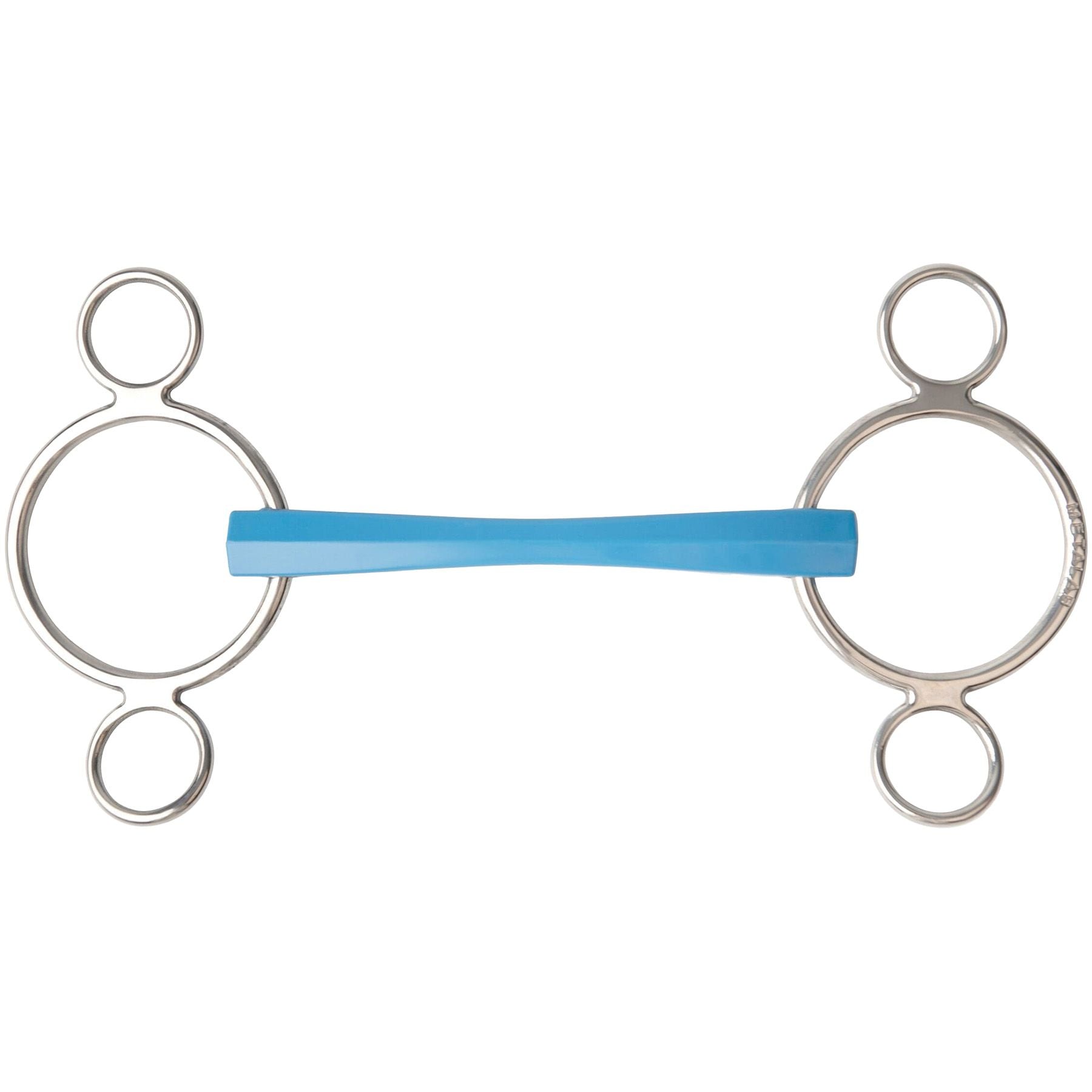 Metalab® Flexi 3-Ring Semi-Soft Mullen Continental Gag Bit