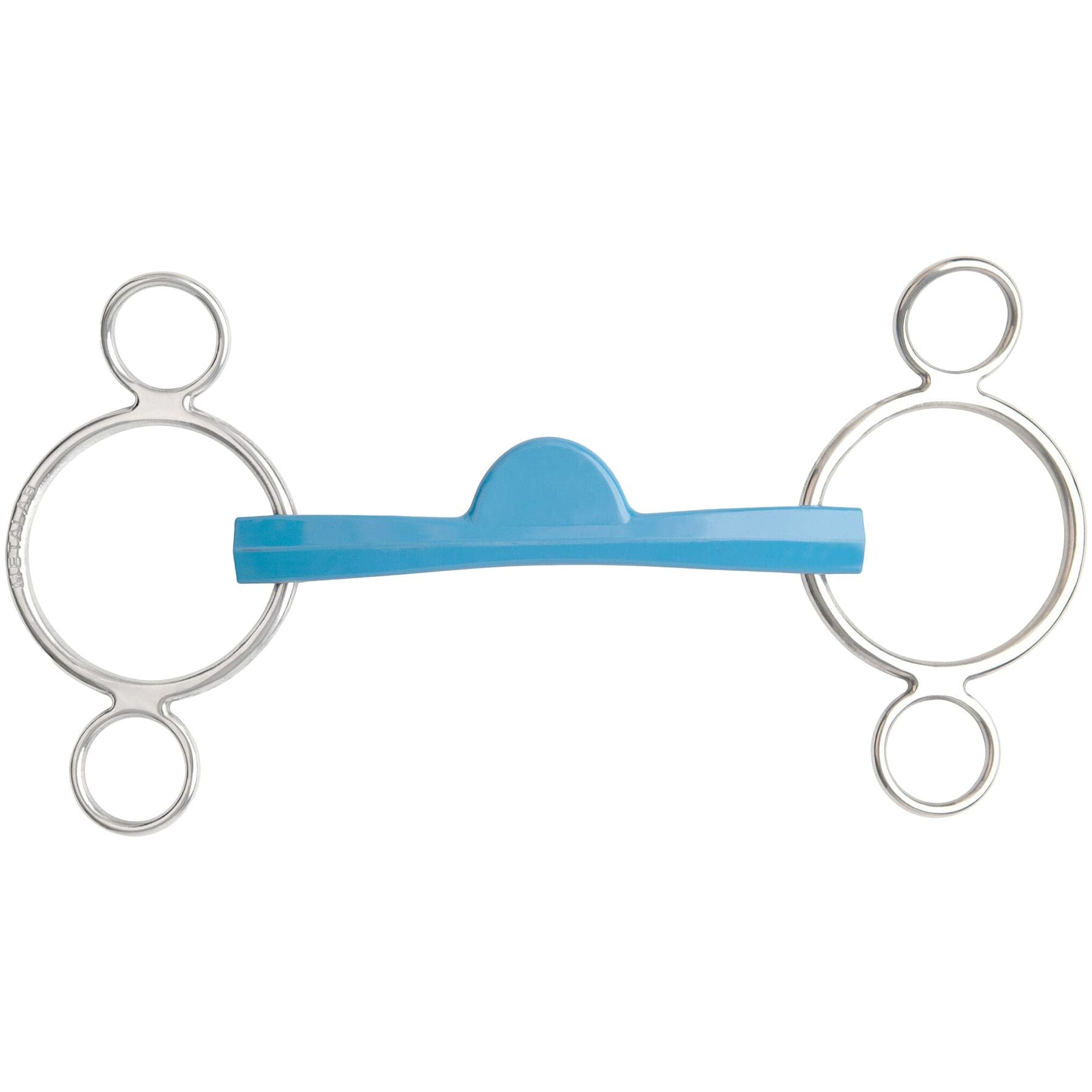 Metalab® Flexi 3-Ring Semi-Soft Ported Mullen Continental Gag Bit