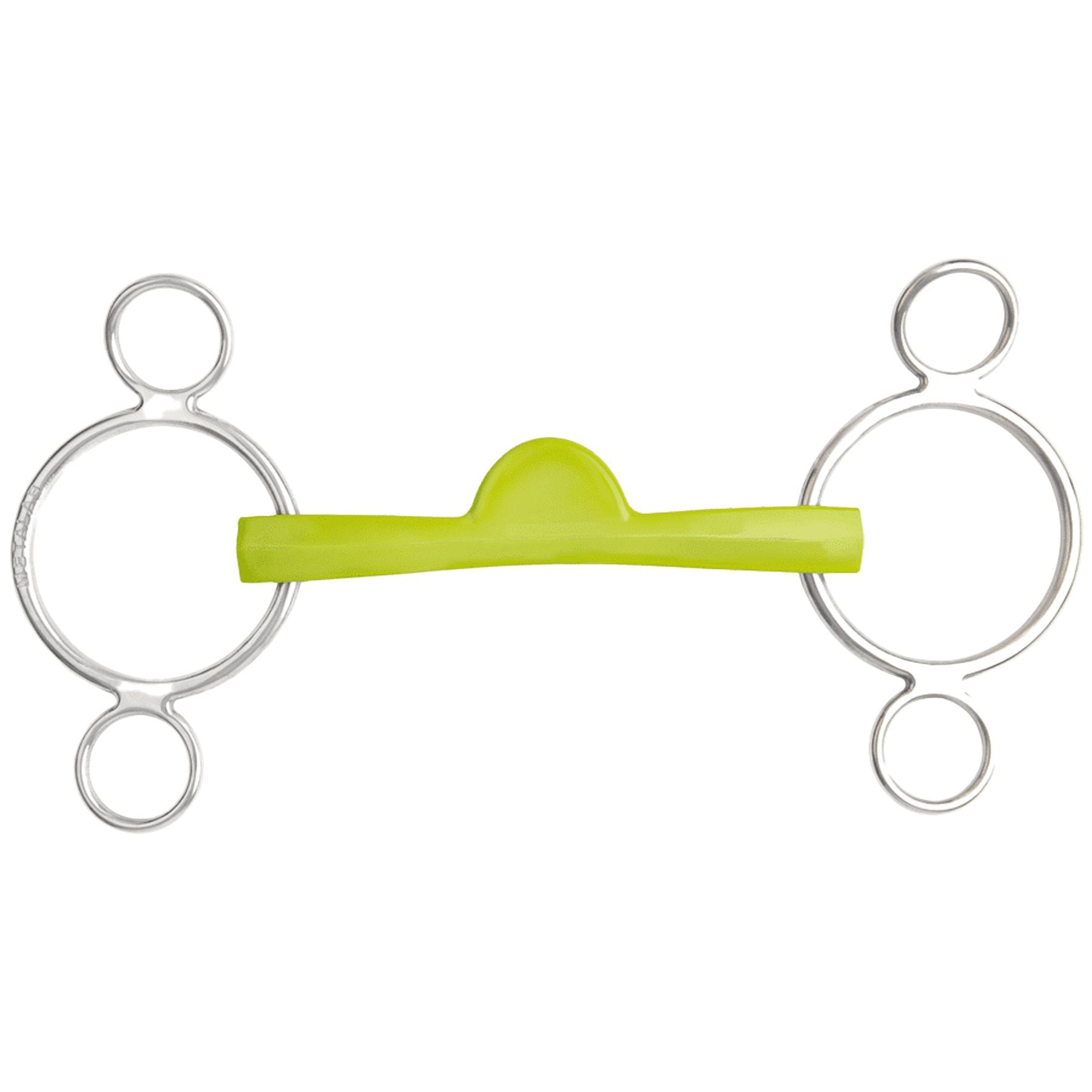 Metalab® Flexi 3-Ring Soft Ported Mullen Continental Gag Bit