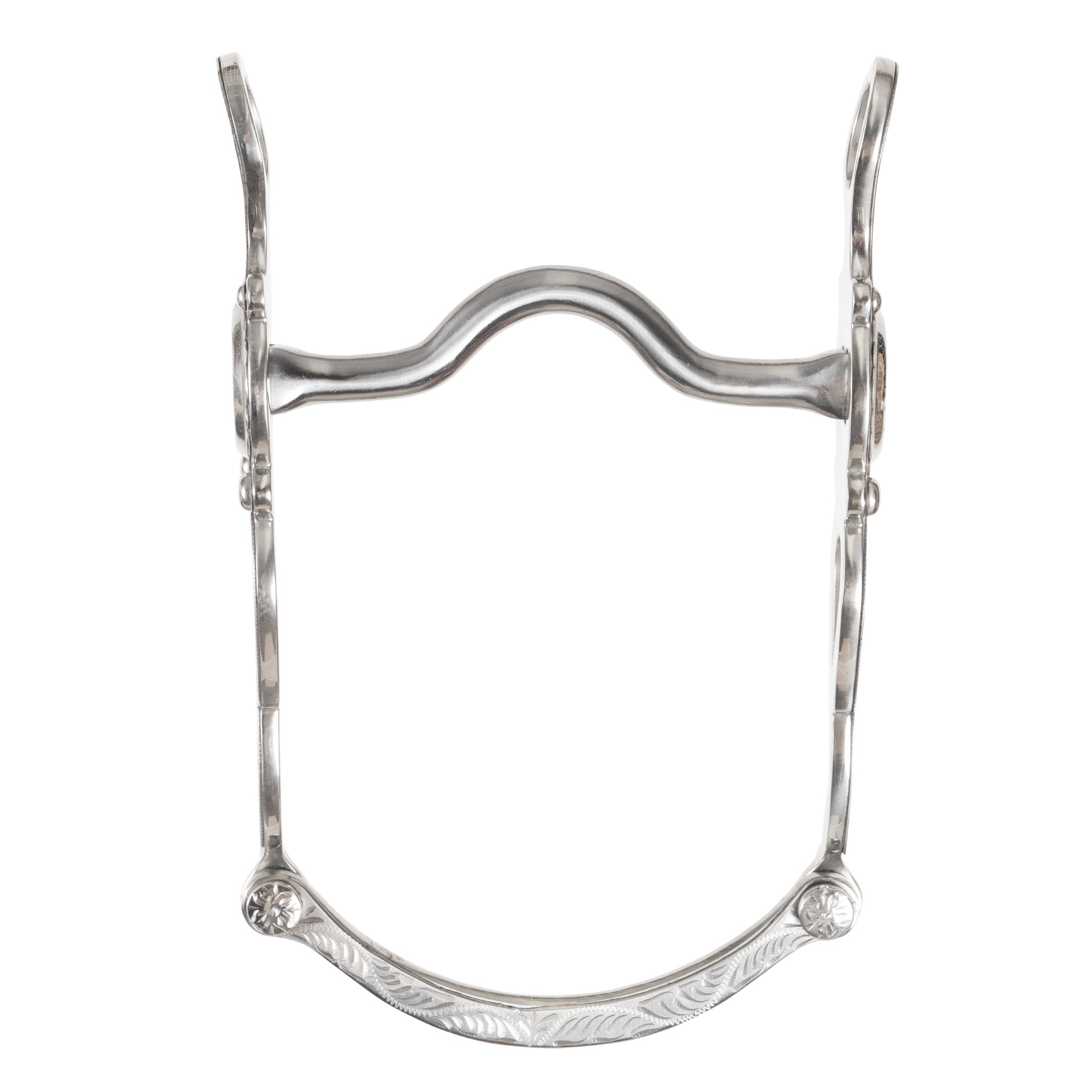 Schneiders® Arabian Low Port Engraved Stainless Steel Show Bit II