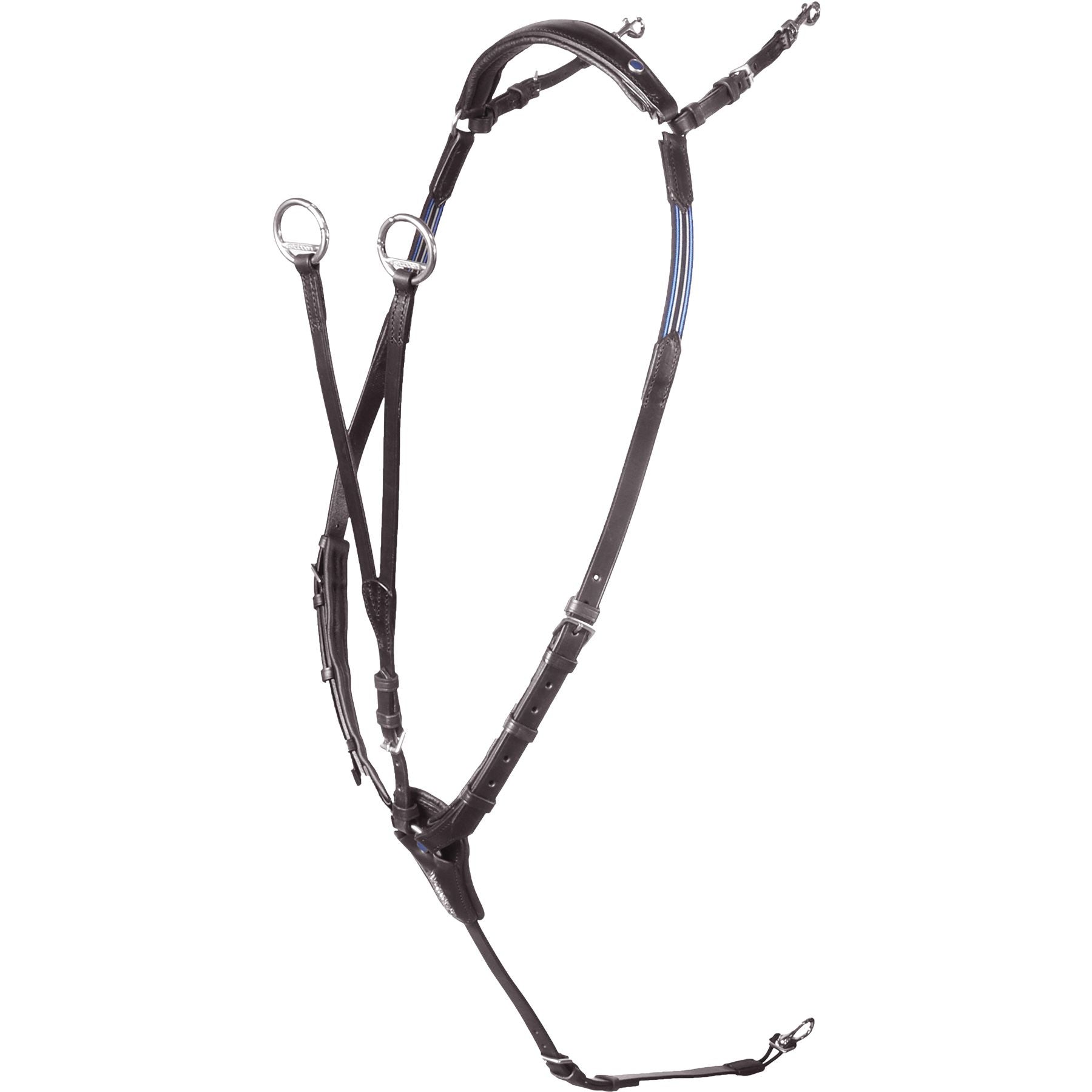 Stubben Pro Jump Breastplate with Running Martingale Attachment