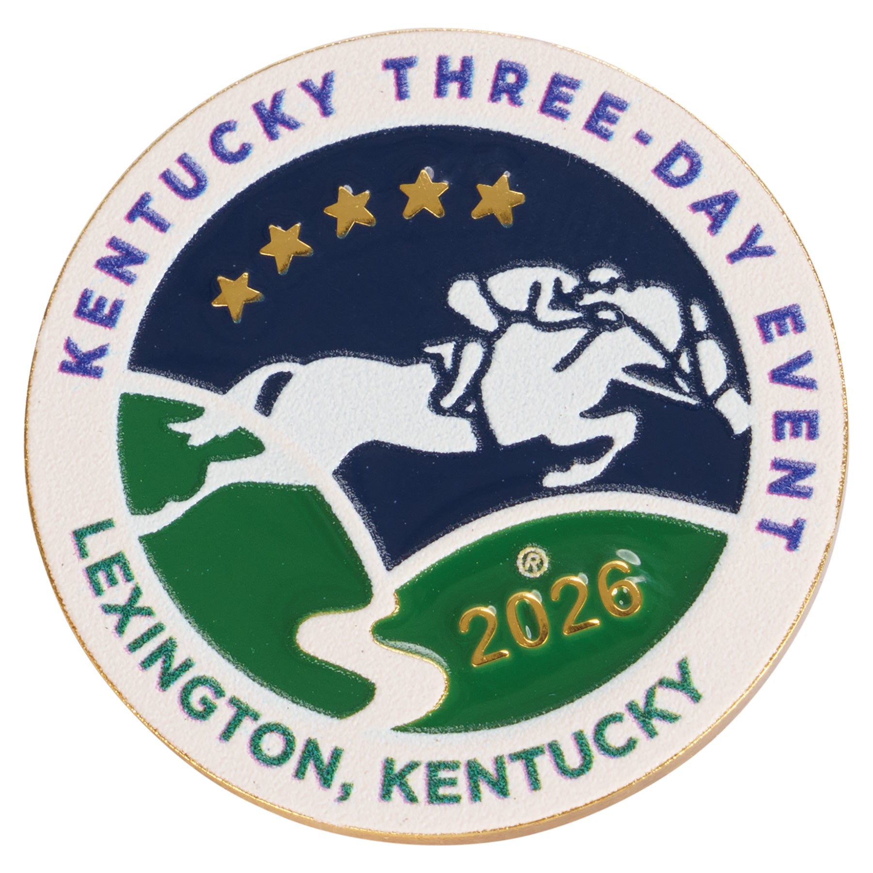 Kentucky Three-Day Event 2026 Logo Lapel Pin